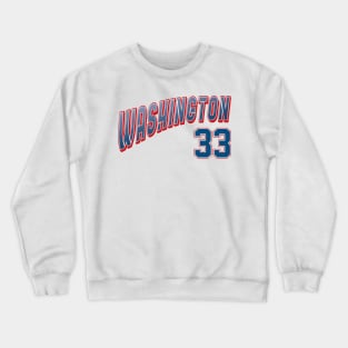 Retro Washington Number 33 Crewneck Sweatshirt